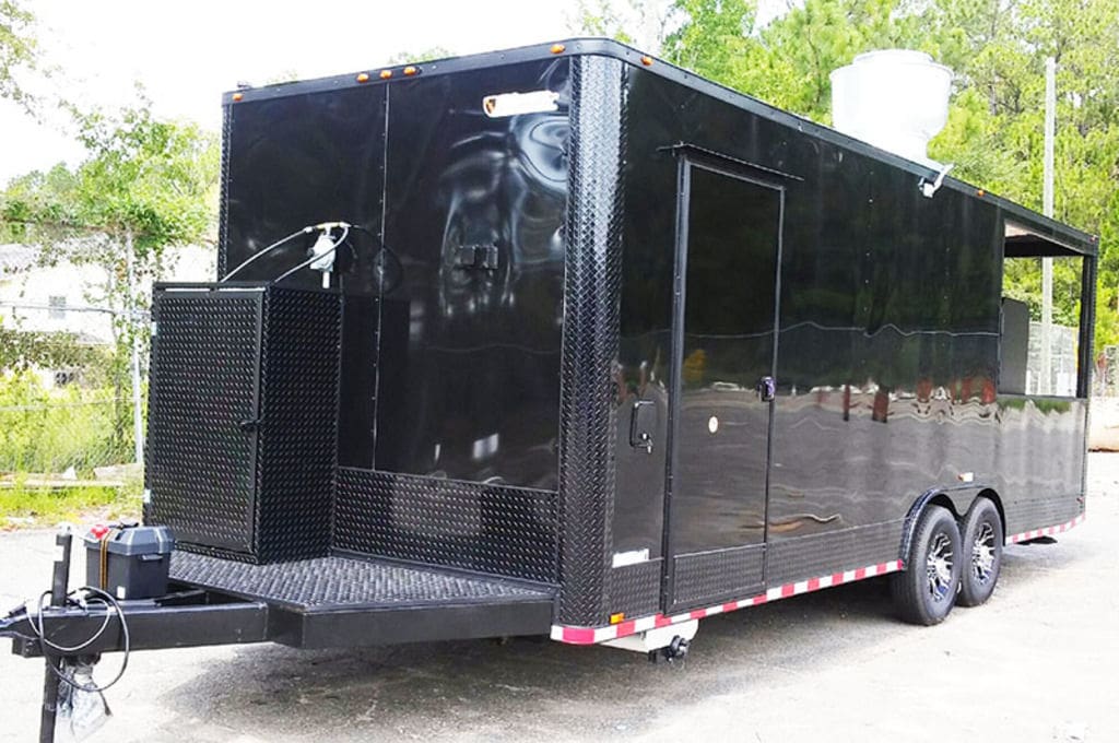 2025 Southern Dimensions BBQ Concession Trailer 24 Foot- Black Out Trailer with Smoker (SDG-244) - Image 5